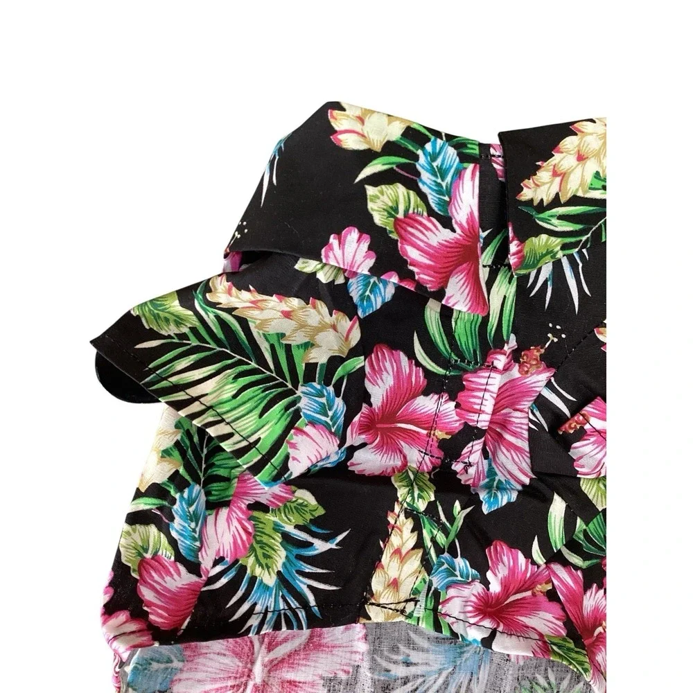 Doggie Design | Tropical Nights | Hawaiian Dog Shirt | Small 14